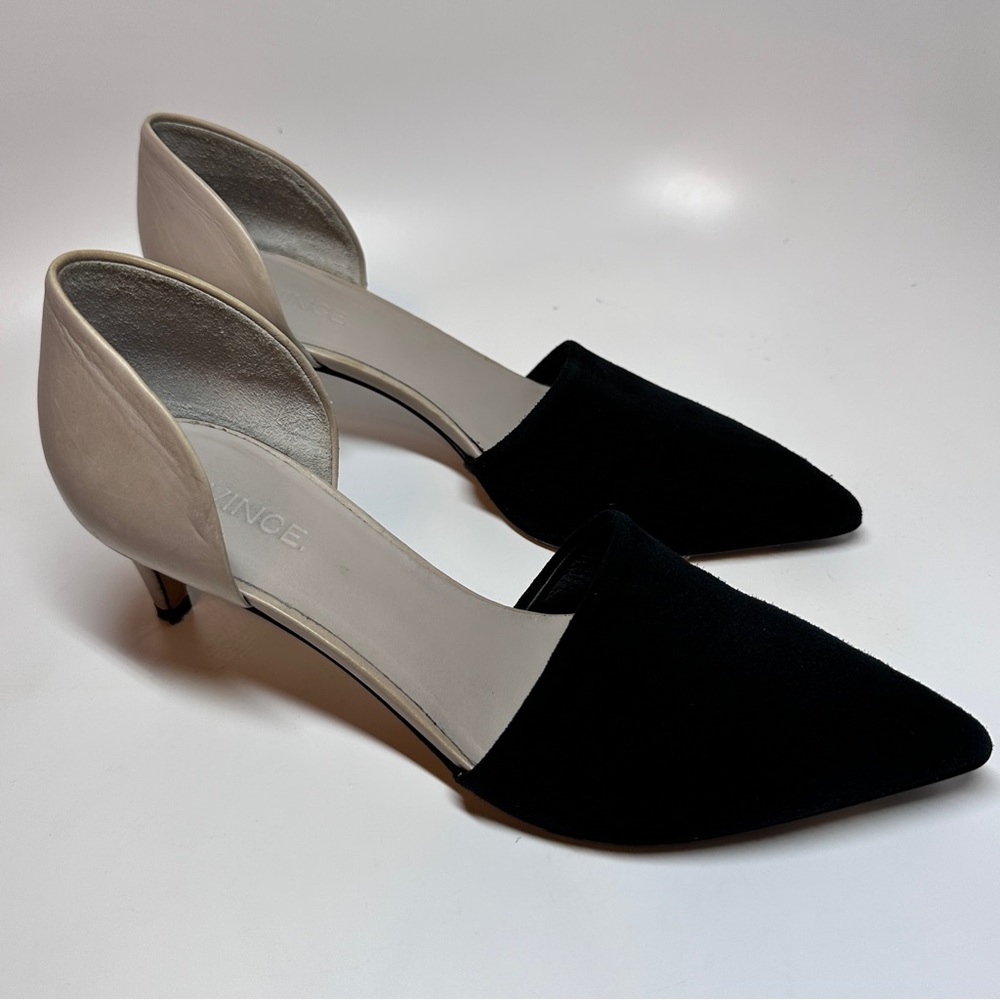 Vince “Aurelian” Leather D’Orsay Pumps – Italian Leather – Size 7.5 (EU 37)